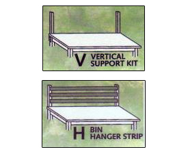 vertcal support and hanger strip